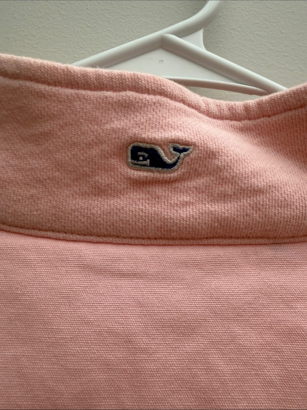 Vineyard Vines Light Pink Quarter-Zip Fleece Pullover - Picture 4 of 5
